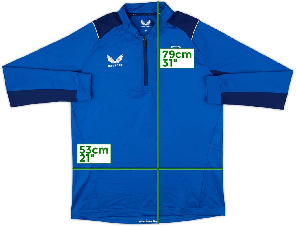 Rangers Castore 1/4 Zip Drill Top - 10/10 - (M)