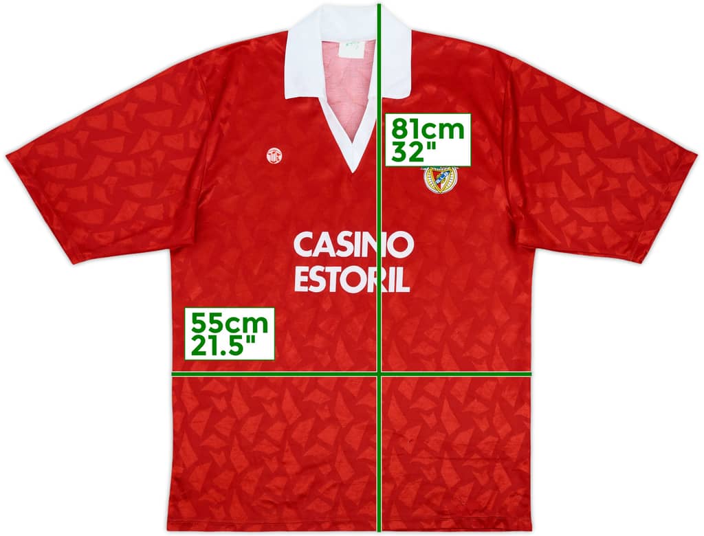 1993-94 Benfica Tif Home Shirt - 9/10 - (L)
