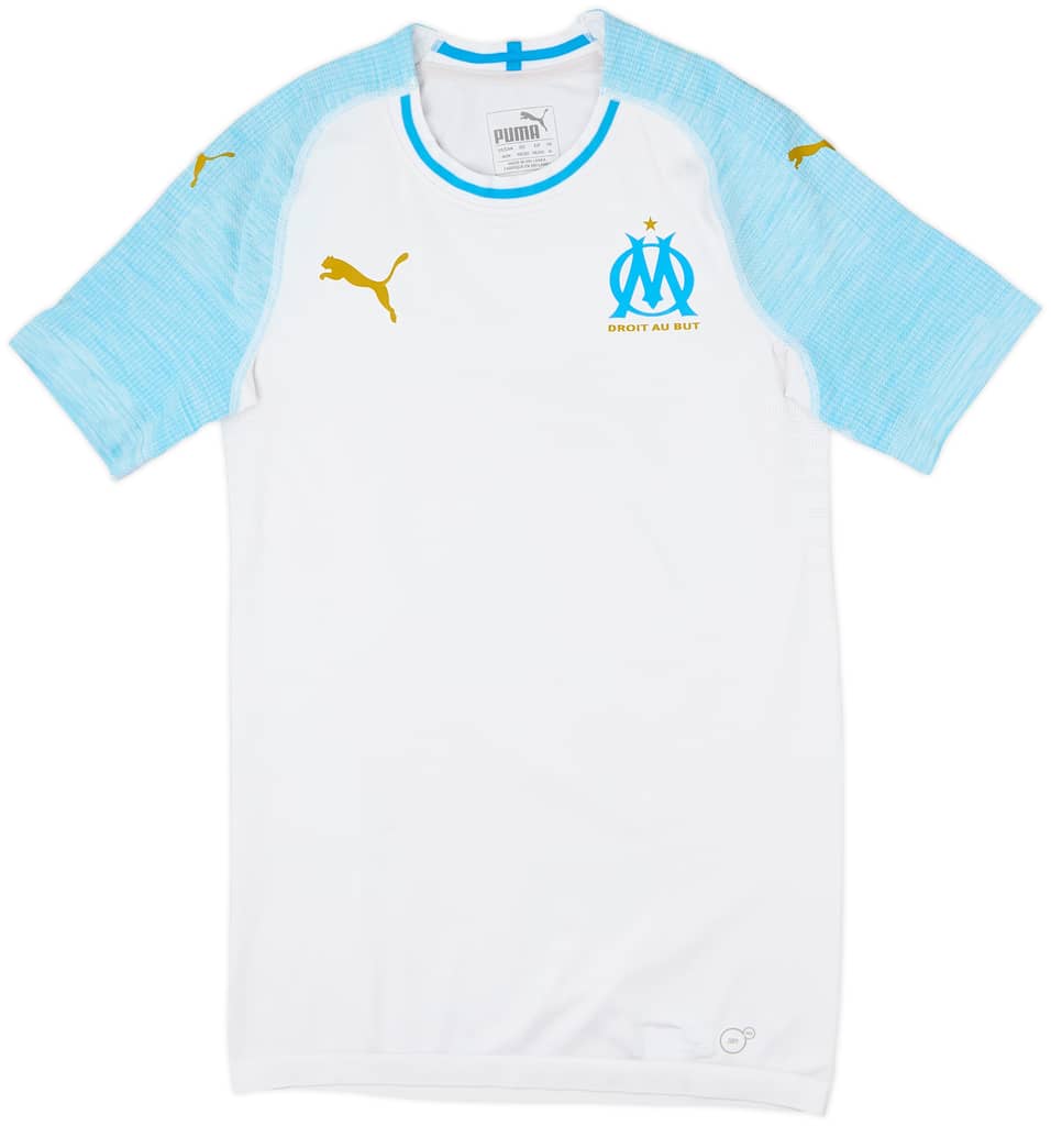 2018-19 Olympique Marseille Authentic Home Shirt - 8/10 - (M)