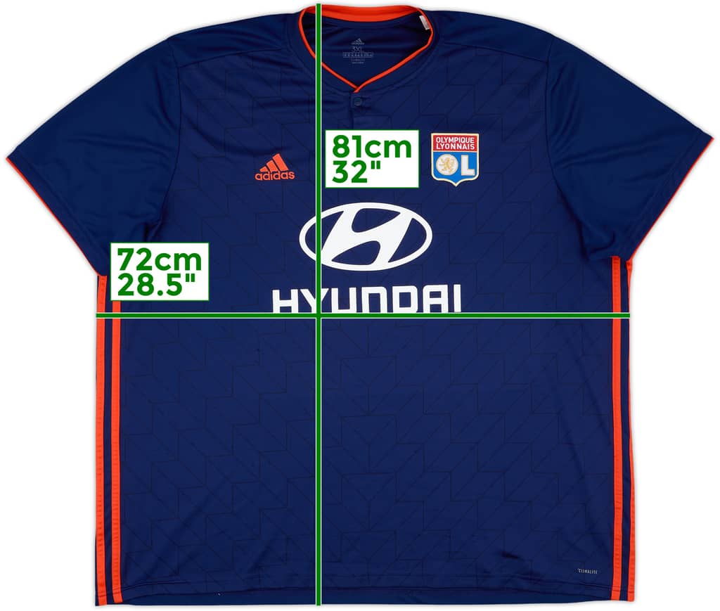 2018-19 Lyon Away Shirt - 8/10 - (3XL)