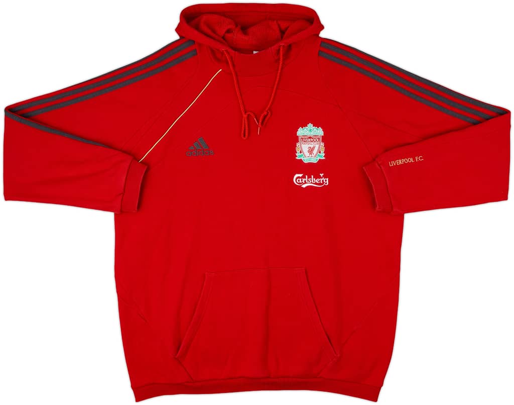 2009-10 Liverpool adidas Hoodie - 9/10 - (XL)