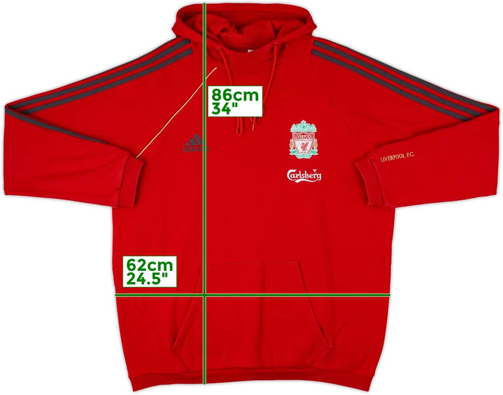 2009-10 Liverpool adidas Hoodie - 9/10 - (XL)