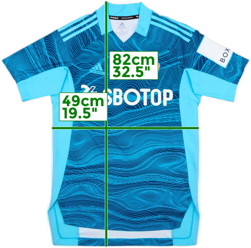 2021-22 Leeds GK S/S Shirt - 8/10 - (S)