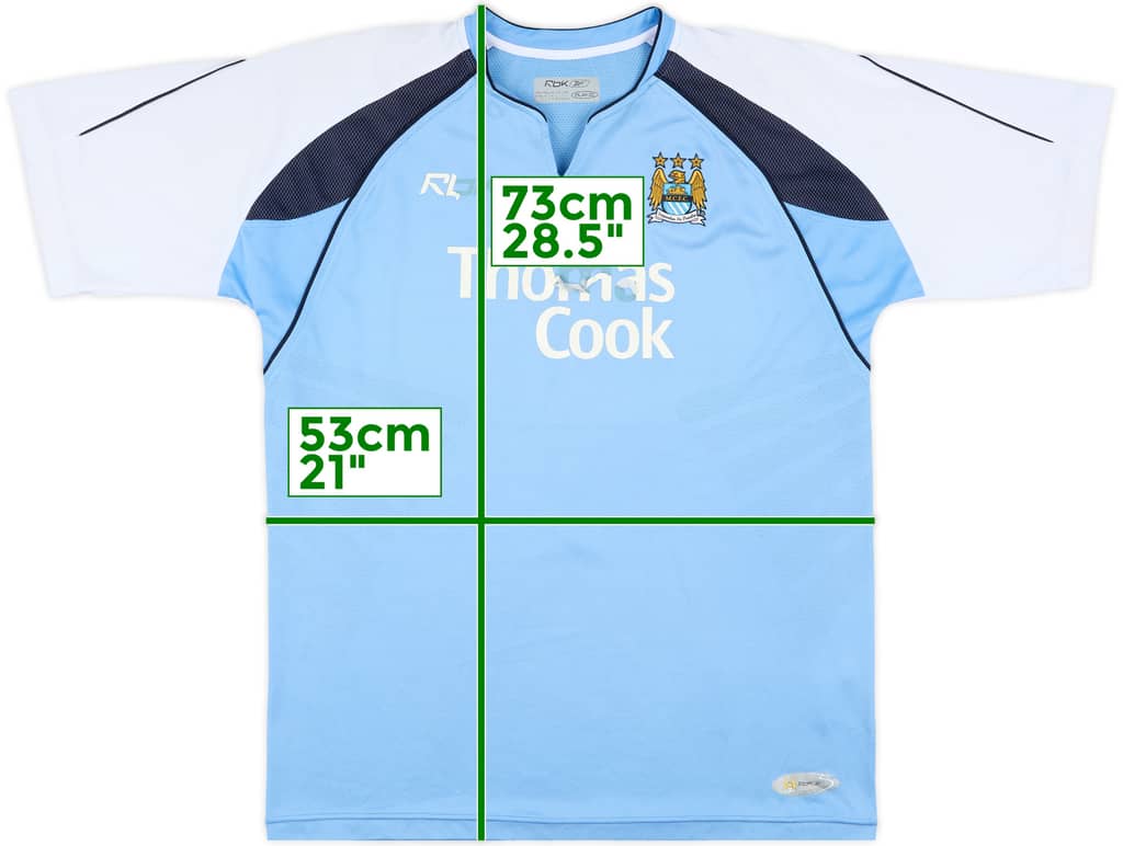 2006-07 Manchester City Home Shirt - 4/10 - (L)