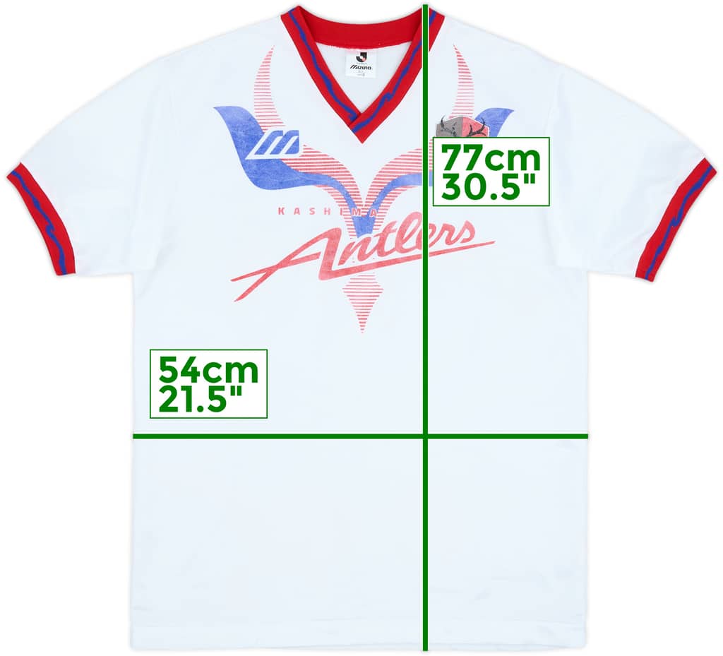 1993-95 Kashima Antlers Mizuno Training Shirt - 7/10 - (L)