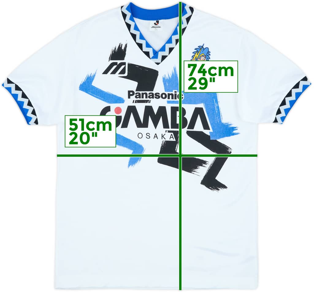 1993-95 Gamba Osaka Away Shirt - 9/10 - (M/L)
