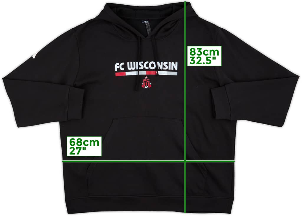2020s FC Wisconsin adidas Hooded Sweat Top - 9/10 - (XXL)