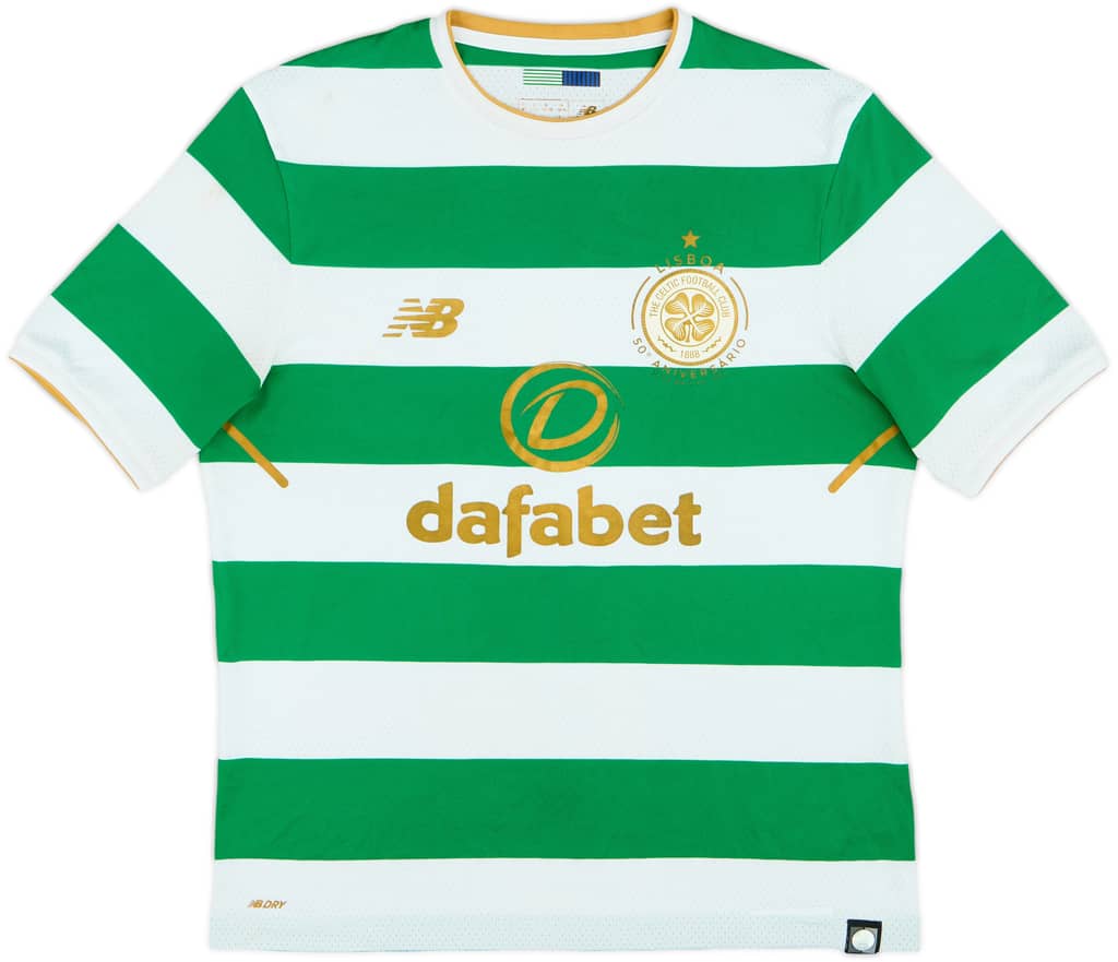 2017-18 Celtic 'Lisbon Lions 50th Anniversary' Home Shirt - 7/10 - (S)