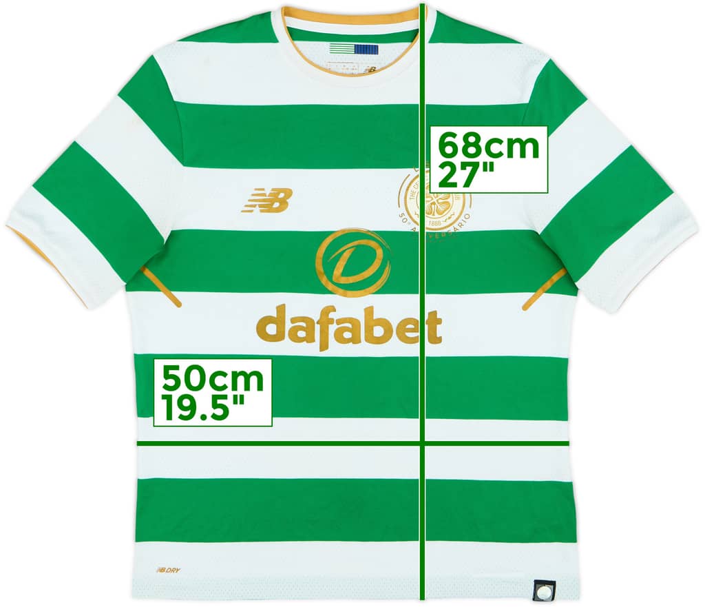 2017-18 Celtic 'Lisbon Lions 50th Anniversary' Home Shirt - 7/10 - (S)