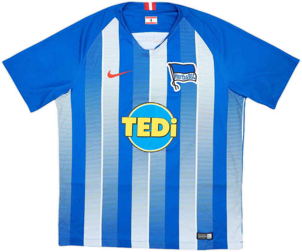 2018-19 Hertha Berlin Home Shirt - 8/10 - (L)