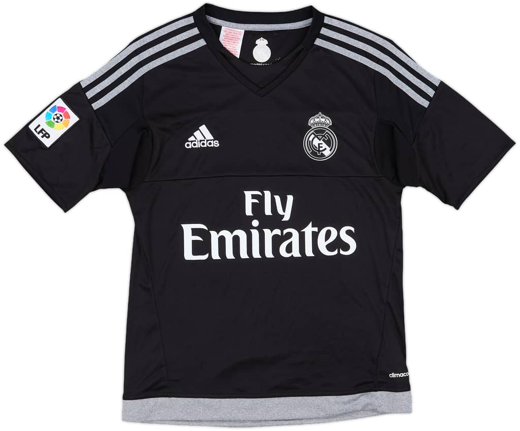 2015-16 Real Madrid GK S/S Shirt - 7/10 - (L.Boys)