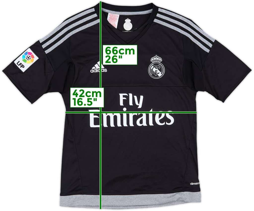 2015-16 Real Madrid GK S/S Shirt - 7/10 - (L.Boys)