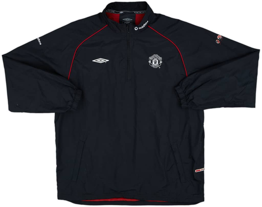 2000-01 Manchester United Umbro 1/4 Zip Track Jacket - 9/10 - (XL)