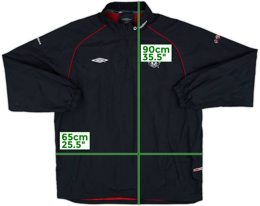 2000-01 Manchester United Umbro 1/4 Zip Track Jacket - 9/10 - (XL)