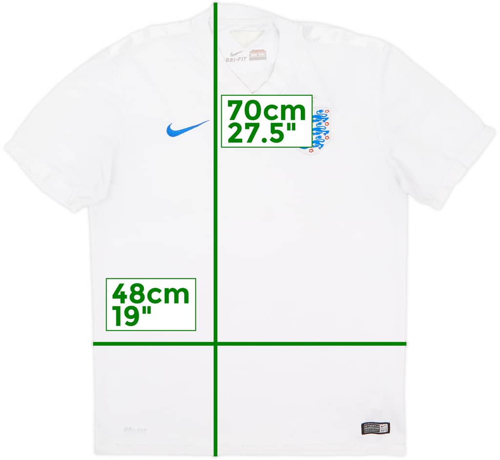 2014-15 England Home Shirt - 5/10 - (M)