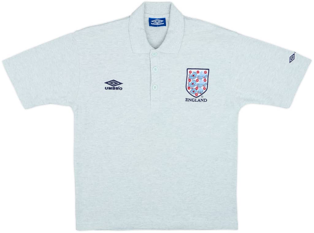 1998-00 England Umbro Polo Shirt - 10/10 - (S)
