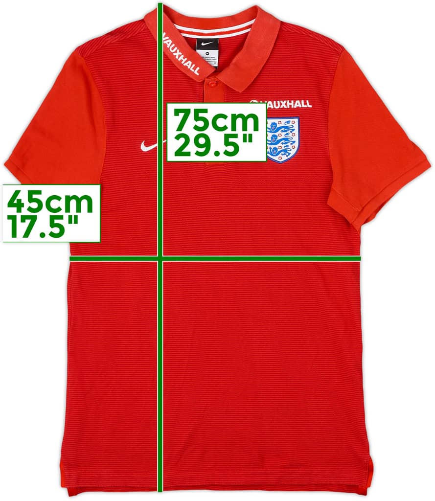 2016-18 England Nike Polo Shirt - 8/10 - (M)