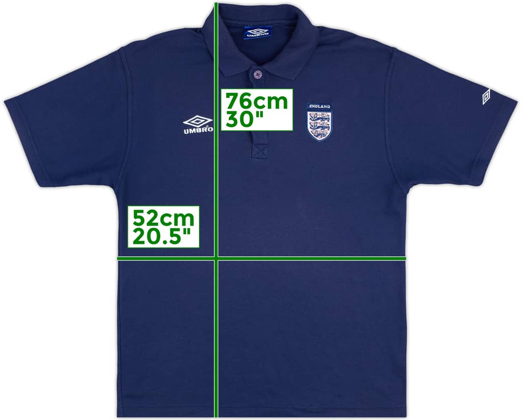 1998-00 England Umbro Polo Shirt - 6/10 - (L)