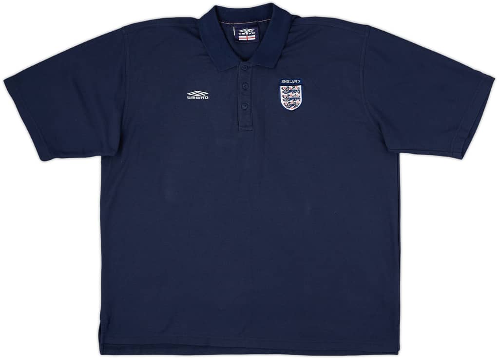 1999-00 England Umbro Polo Shirt - 8/10 - (XXL)