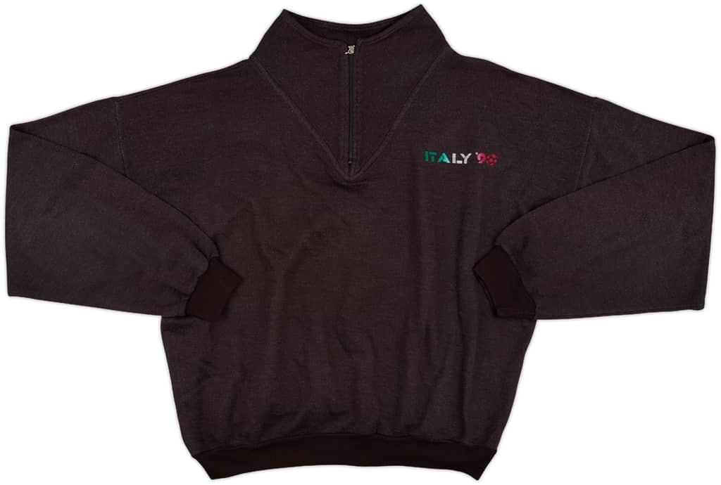 1990 Italy 90 1/4 Zip Sweat Top - 9/10 - (XL)