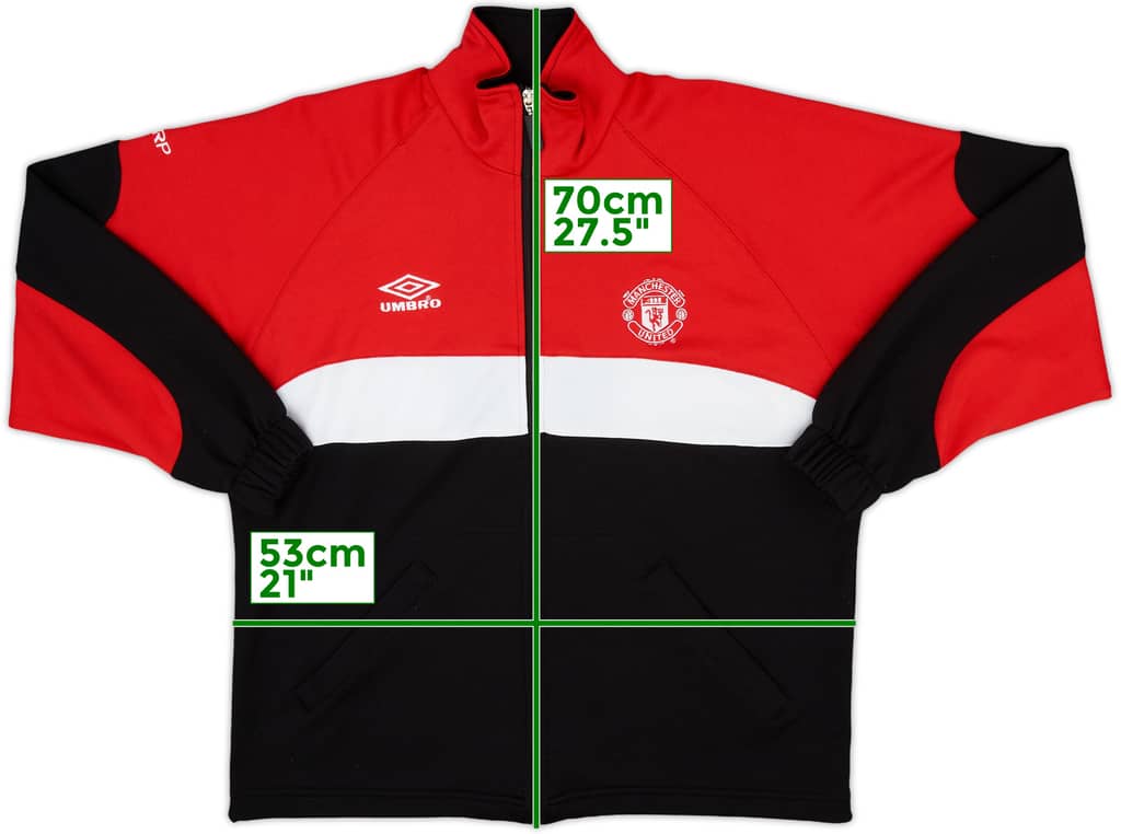 1999-00 Manchester United Umbro Track Jacket - 9/10 - (XL.Boys)