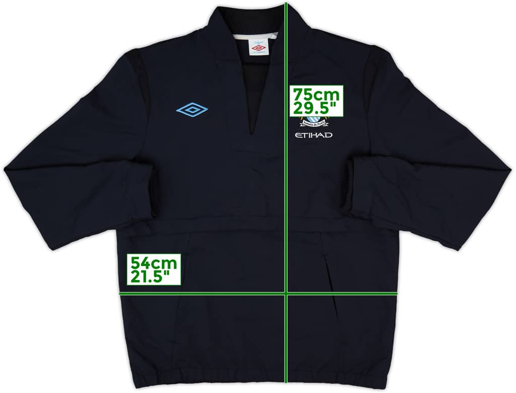 2010-11 Manchester City Umbro Drill Top - 8/10 - (L)
