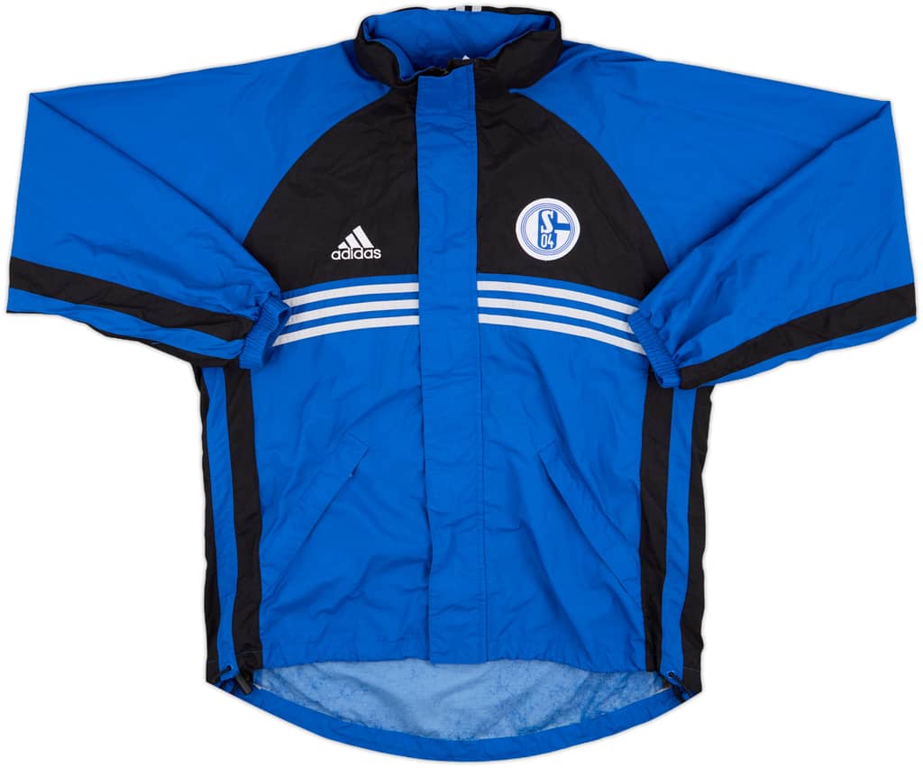 1998-99 Schalke adidas Hooded Rain Jacket - 6/10 - (M)