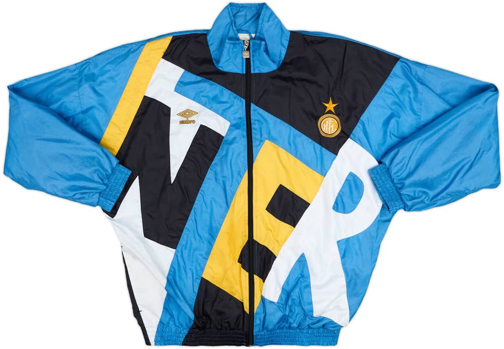 1991-92 Inter Milan Umbro Track Jacket - 9/10 - (XL)