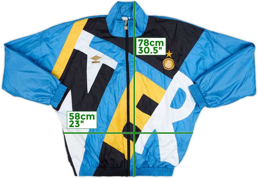 1991-92 Inter Milan Umbro Track Jacket - 9/10 - (XL)