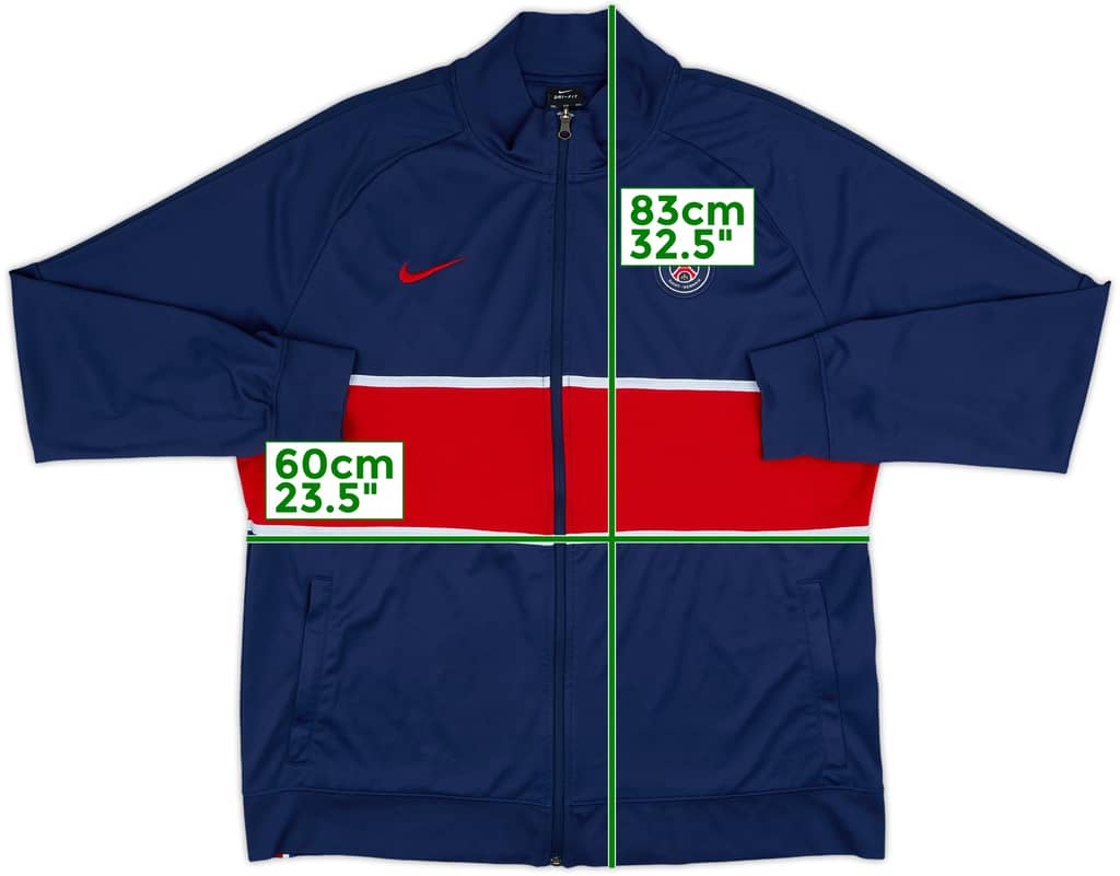 2020-21 Paris Saint-Germain Nike Track Jacket - 8/10 - (XXL)