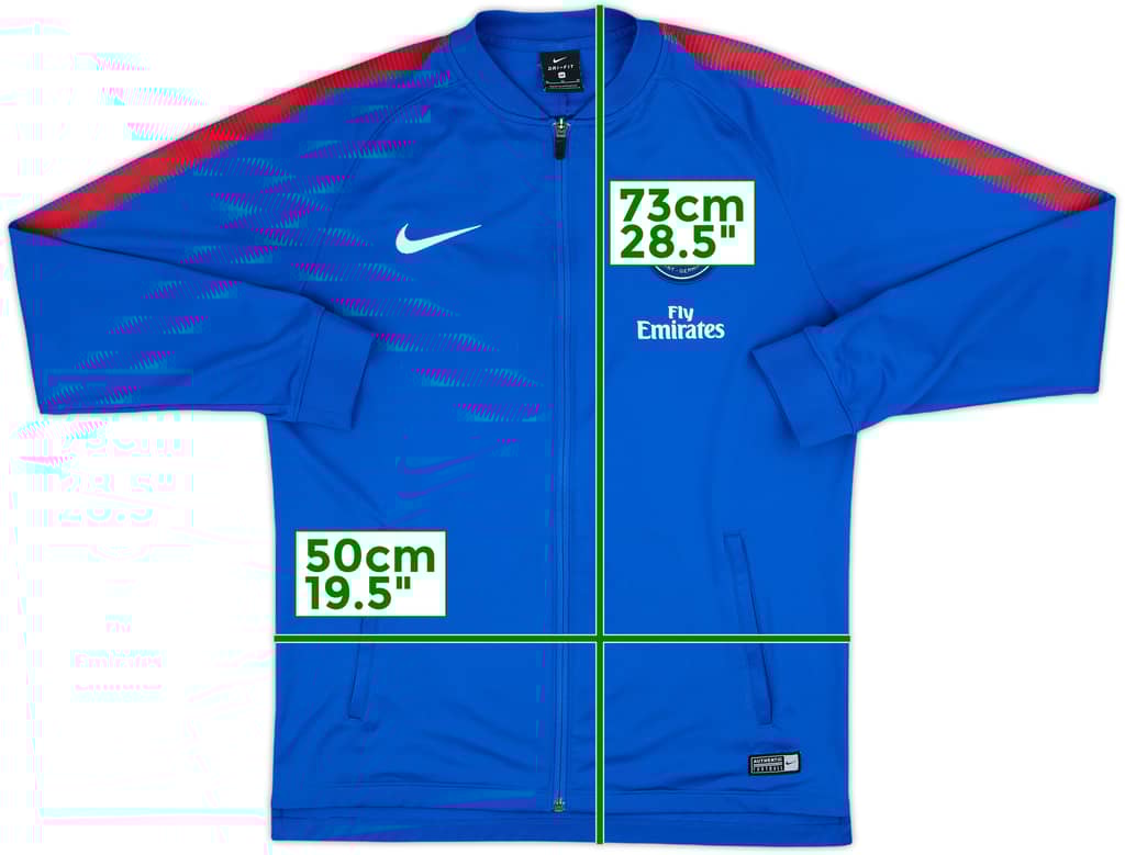 2017-18 Paris Saint-Germain Nike Track Jacket - 7/10 - (M)