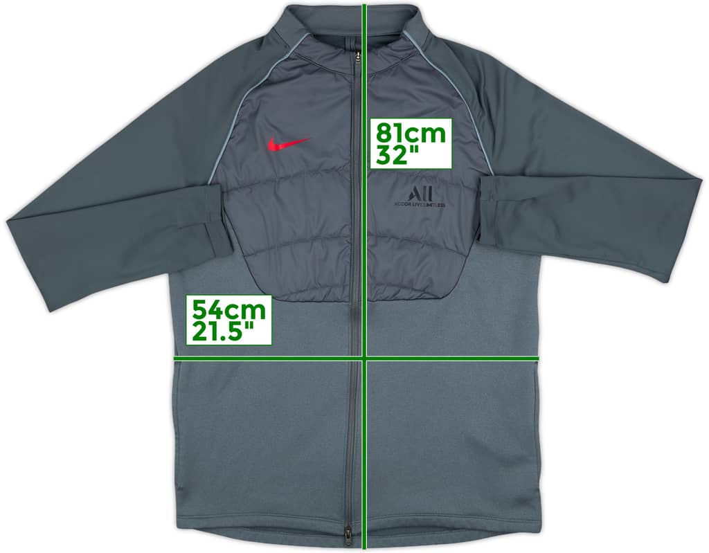 2021-22 Paris Saint-Germain Nike Track Jacket - 8/10 - (L)