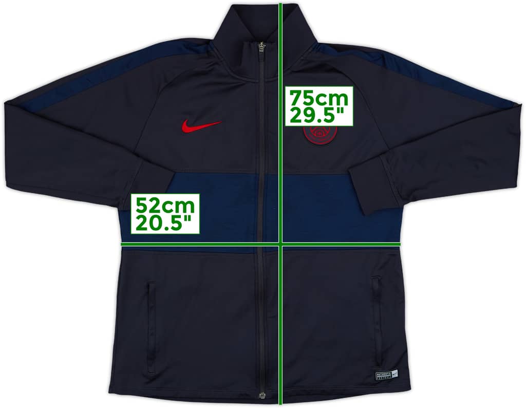 2019-20 Paris Saint-Germain Nike Track Jacket - 8/10 - (L)