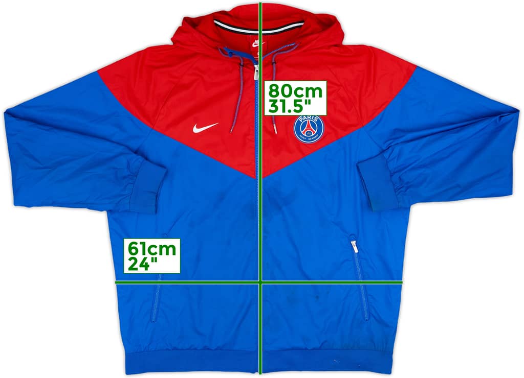 2018-19 Paris Saint-Germain Nike Hooded Track Jacket - 5/10 - (XL)