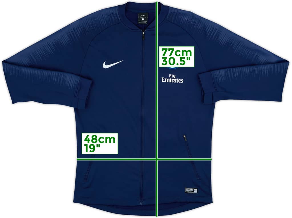 2018-19 Paris Saint-Germain Nike Track Jacket - 8/10 - (M)
