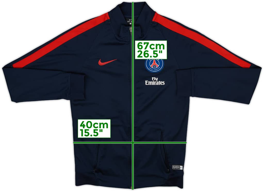 2015-16 Paris Saint-Germain Nike Track Jacket - 8/10 - (S)