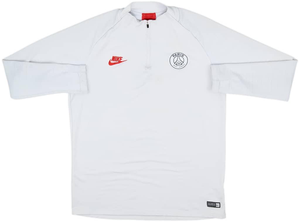 2019-20 Paris Saint-Germain Nike 1/4 Zip Drill Top - 7/10 - (L)