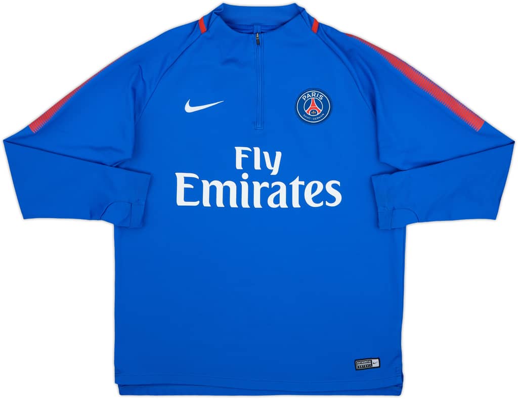 2018-19 Paris Saint-Germain Nike 1/4 Zip Drill Top - 6/10 - (L)