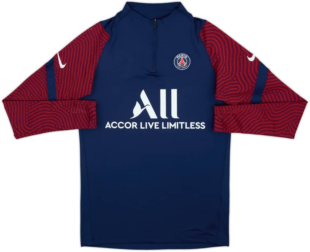 2020-21 Paris Saint-Germain Nike 1/4 Zip Drill Top - 8/10 - (S)