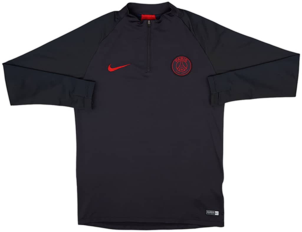 2019-20 Paris Saint-Germain Nike 1/4 Zip Drill Top - 8/10 - (M)