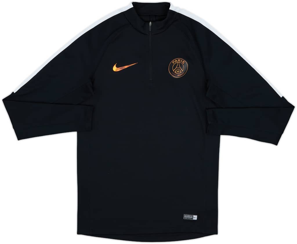 2016-17 Paris Saint-Germain Nike 1/4 Zip Drill Top - 9/10 - (S)