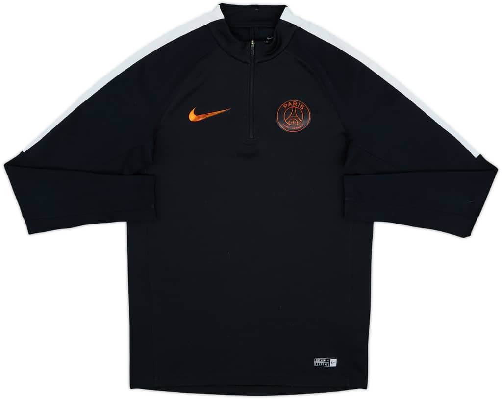 2016-17 Paris Saint-Germain Nike 1/4 Zip Drill Top - 8/10 - (S)