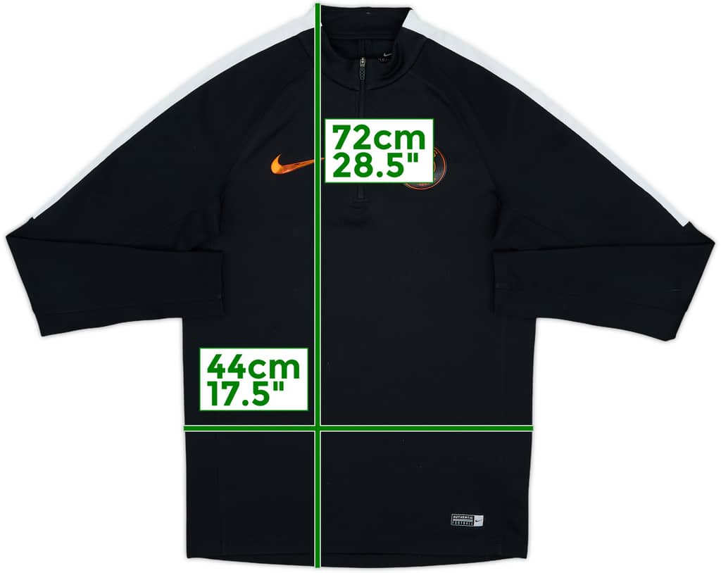 2016-17 Paris Saint-Germain Nike 1/4 Zip Drill Top - 8/10 - (S)