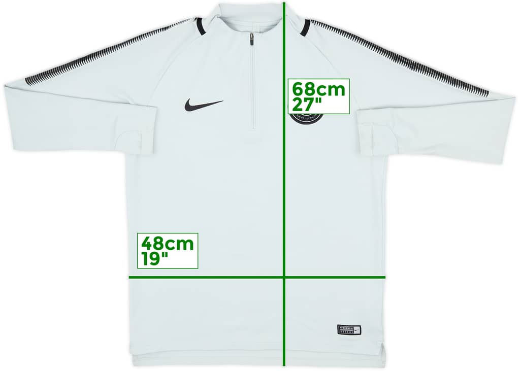 2017-18 Paris Saint-Germain Nike 1/4 Zip Drill Top - 5/10 - (M)