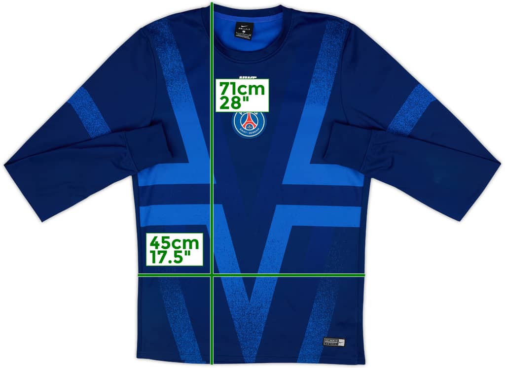 2019-20 Paris Saint-Germain Nike Sweat Top - 8/10 - (S)