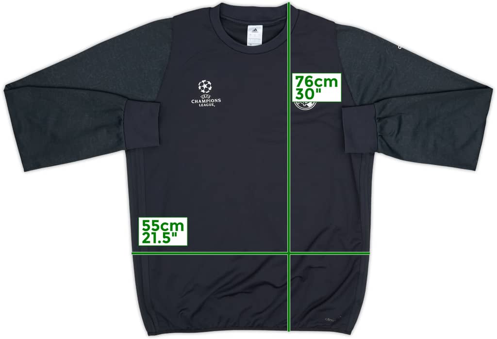 2016-17 Real Madrid adidas Sweat Top - 9/10 - (L)