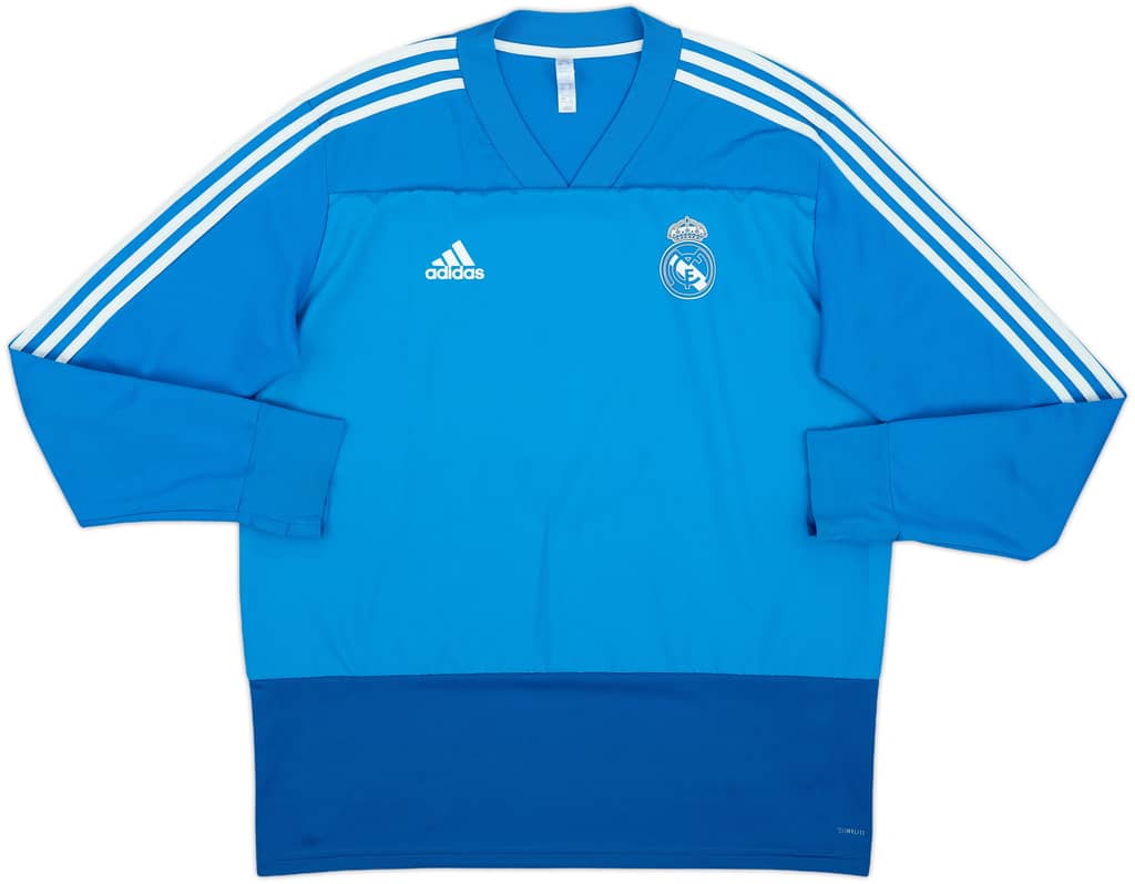 2018-19 Real Madrid adidas Drill Top - 9/10 - (XL)