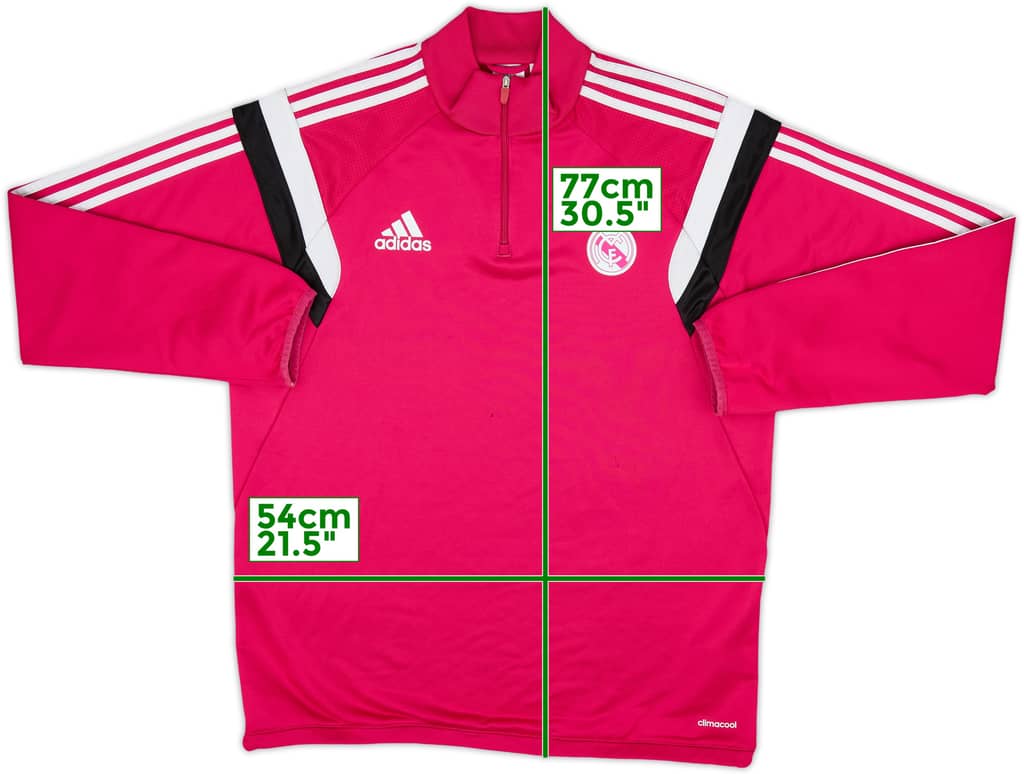 2014-15 Real Madrid adidas 1/4 Zip Training Top - 6/10 - (L)