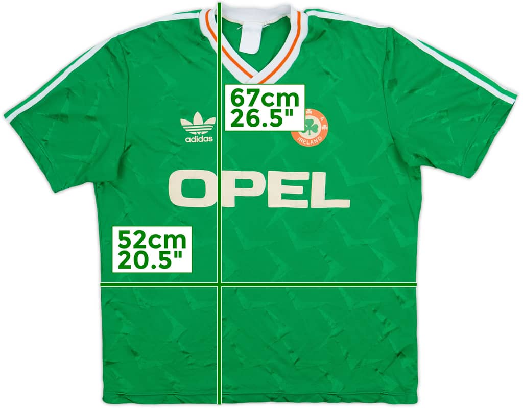 1990-92 Ireland Home Shirt - 8/10 - (L)