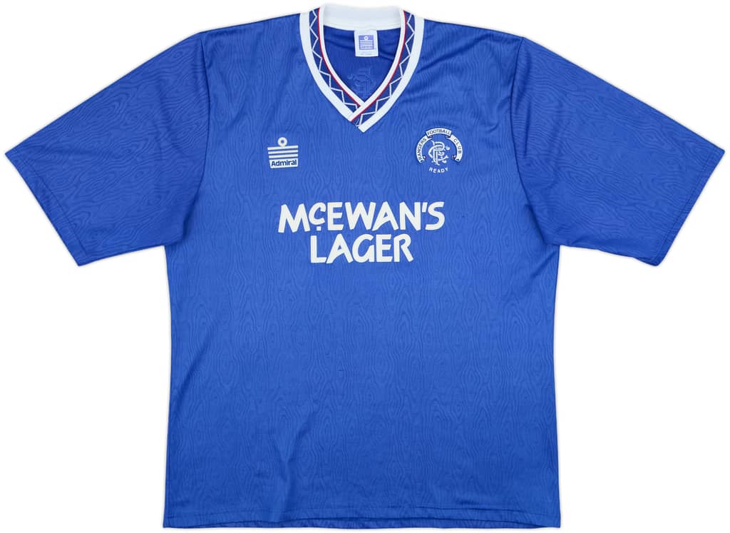 1990-92 Rangers Home Shirt - 8/10 - (XL)